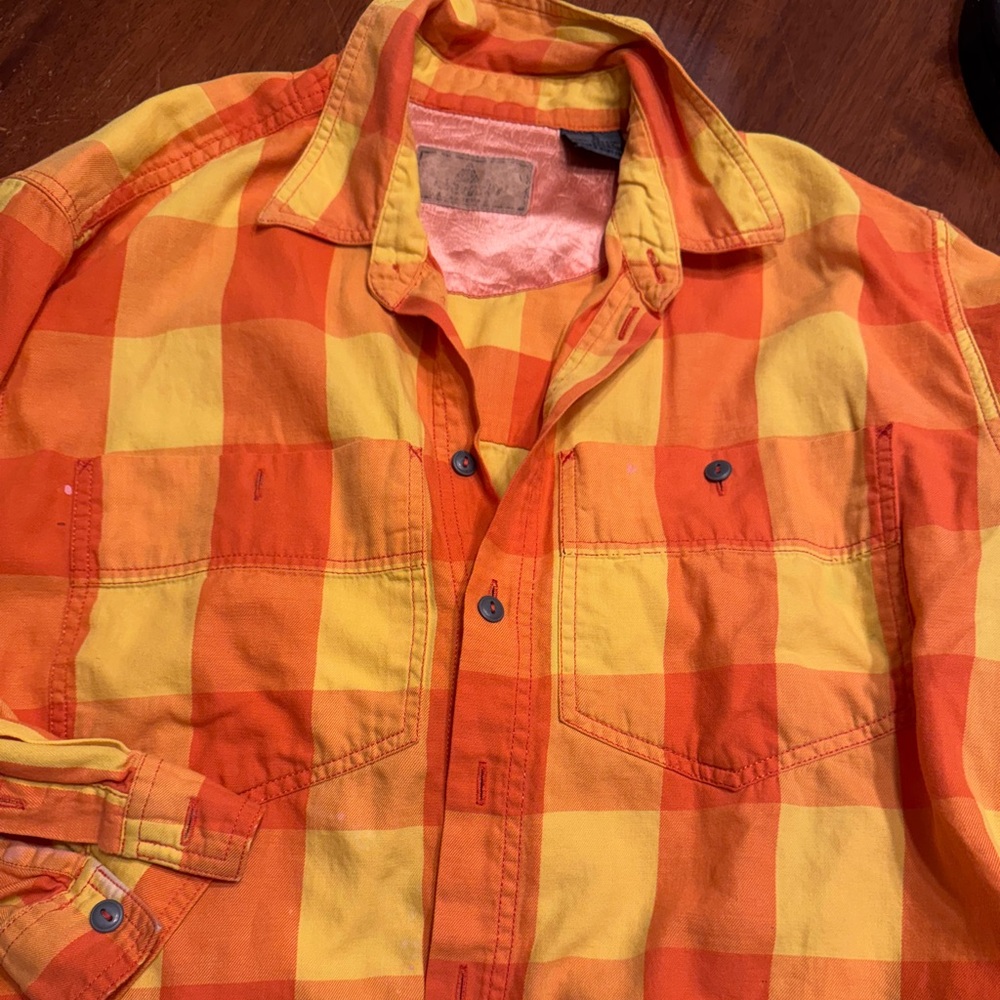 Vintage Fall Orange and Yellow has flaws